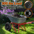 RONPOW 4.00-6 Flat Free Garden Wheelbarrow Tire and Wheel, 13" Black 2Pack