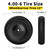 RONPOW 4.00-6 Flat Free Garden Wheelbarrow Tire and Wheel, 13" Black 2Pack