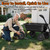 RONPOW 4.00-6 Flat Free Garden Wheelbarrow Tire and Wheel, 13" Black 2Pack