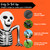 Joiedomi 5.5 FT Long Halloween Inflatables Outdoor Decorations, Skeleton Halloween Decor Blow Up Yard Decorations with LEDs, Inflatable Skeleton Ground Breaker for Outside Lawn Garden Decor