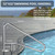 Pool Rail for inground Pools(54x32), 304SS Swimming Pool handrail w/Cover