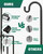 2 Pack 92 Inch Adjustable Metal Shepherd Hooks for Bird Feeder Outdoor