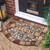 New Large 36"x24" Heavy Duty Welcome Mat Outdoor with Non-Slip Rubber Backing - Durable Outdoor Door Mat for Front Door Entrance, Garage, Patio & High Traffic Areas - Stone Scroll Design（Wood）
