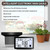 BIUWING Wireless Rain Gauge Outdoor, Self-Emptying Digital Rain Gauges Outdoors Best Rated, Electronic Rain Measure Gauge, Freeze Proof Rain Gauge with Thermometer, Remote Rain Meter for Garden
