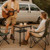 Kcmploro Folding Picnic Table 2ft Portable Camping Table Adjustable Heights