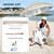 AMMSUN Chair Umbrella with Universal Clamp Adjustable 47 inches and 360° Swivel & UPF 50+ Protection Portable Sun Umbrella, Secure Clip on Camping/Beach Chairs, Stroller, Wheelchair, Golf cart, Lounger, Beige, 2 PACK