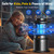 Sayneep Mosquito Trap, 10000mAh Rechargeable Bug Zapper for Indoor & Outdoor, Cordless Fly Trap with 2-in-1 Suction & Electric Grid, Auto Light Sensor, IPX5 Waterproof for Patio, Garden & Camping