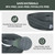PLYPLYE Garden Hose 100ft, Ultra-Light & Flexible Water Hose, Gray