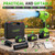 Brushless Leaf Blower Cordless with 2 Batteries and Charger (Green)
