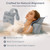 Hugabow 2-Pack Dual-Section Pillows (Grey) for Hot Tub, Spa, Bathtub & Pool