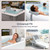 Hugabow 2-Pack Dual-Section Pillows (Grey) for Hot Tub, Spa, Bathtub & Pool