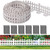 Garden Edging 33FT x 4.1~4.9IN Tall, Landscape Edging Borders with 60pcs Plastic Stakes,Arched Design White Flexible Lawn Edging Border, No Digging Edge Fence DIY for Tree Flowerbeds Grass Yard
