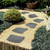 Sekcen 3 Pack Rubber Stepping Stones Outdoor Garden Rubber Pavers Pathway Walkway Paving Stones