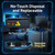 2 Packs Electric Mouse Trap High Voltage Mouse Traps Indoor for Home Electronic Mice Zapper with LED Light Reusable and Portable Mice Trap for Living Room Kitchen Garage