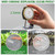 9 Pack 8/7/6 Inch Clear Nursery Pots for Plants with Saucer, Transparent Plastic Plant Pots with Drainage Holes, Sturdy Seedling Starter Pot, Garden Planter Pot for Succulents Flowers Herb Vegetables