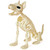 JOYIN 34” Halloween German Shepherd Skeleton, Life Size Plastic Dog Skeleton with Movable Posable Joints, Realistic Animal Bones for Haunted House, Graveyard, Indoor Outdoor Garden Party Decor