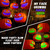 Halloween Hanging Decorations Pumpkin Lights, LED Flameless Floating Jack-O-Lantern with Timer, 3 Color Light, 2 Lighting Modes, Remote, Pumpkin Lamp Decor for Home, Indoor, Outdoor, Yard (6 Pack)
