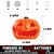 Halloween Hanging Decorations Pumpkin Lights, LED Flameless Floating Jack-O-Lantern with Timer, 3 Color Light, 2 Lighting Modes, Remote, Pumpkin Lamp Decor for Home, Indoor, Outdoor, Yard (6 Pack)
