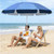 HOSONIC Floating Umbrella for Pool with Portable Floating Table, Blue