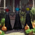 JOYIN Halloween Witch Decorations Outdoor Yard Stakes 3 Pack, 4.2 FT Multicolored Light Up Scary Flying Witch with Sound Activation, for Halloween Graveyard Lawn Yard Garden Decorations