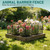 Goovilla Garden Fence, Total 10ft(L) x 21in(H), 10 Pcs, Rustproof Metal