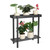 Honla 2 Tier Metal Plant Stand,Indoor Outdoor Plant Table for Window,Black