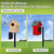 EUSWOUIP 4 in 1 92 Inch Bird Feeder Pole with Squirrel Baffle