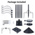 EUSWOUIP 4 in 1 92 Inch Bird Feeder Pole with Squirrel Baffle