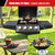 Qetumst Small Non-Stick 3 Piece Grill Basket Set – BBQ Grilling Basket for Vegetables, Seafood & Meat – Heavy Duty Perforated Grill Pan for Charcoal, Gas and Outdoor Grills, Easy to Clean Grilling Accessories