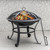 Panovue 22 in Firepit for Outside Outdoor Small Fire Pit with Mesh Lid