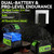 Leaf Blower Cordless with 2X 20V Battery Packs and Charger, Rotatable Body