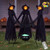 JOYIN 5 FT Halloween Witch Decorations Outdoor, Set of 3 Light Up Holding Hands Witches with Cauldron Yard Stakes, LED Witch Cauldron on Tripod for Graveyard Yard Lawn Party Haunted House Decor