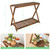 Jotboom Wooden Plant Shelf Indoor, Narrow Plant Bench for Multiple Plants