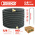 Zixixiz 100FT 5/8-Inch Soaker Hose with Metal Staples, Flexible with Solid Brass Connector, Leak-Resistant Watering System for Gardens & Vegetable Beds