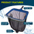 POOLAZA Pool Cleaning Kit with Skimmer Net, Pool Brush & Pool Scrub Brush