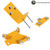 Upgraded 125255 Hydro Transmission Brackets Kit for Hustler Zero-Turn Mowers - New Thicker Brackets with Hardware, Includes 552564, 552565, 552566, 552567, OE Replacement Service Kit