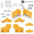 Upgraded 125255 Hydro Transmission Brackets Kit for Hustler Zero-Turn Mowers - New Thicker Brackets with Hardware, Includes 552564, 552565, 552566, 552567, OE Replacement Service Kit