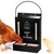 GQNDGN Oyster Shell & Grit Feeder, 6LB Metal Chicken Feeder, Black