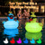CetusLink Solar Floating Pool Lights, RGBW Color Changing 12-LED 20H Runtime with Remote, Pool Party and Garden Pond Decor, Cool Sunglasses Duck 2-Pack
