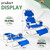Romswi 3 in 1 Beach Chair with Face Hole, Reclining Sun Tanning Lounge Chair with Foot Rest, Cooler Bag & Cup Holder for Outdoor,Royal Blue