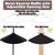 Pirateant 24 Inch Metal Squirrel Baffle,Adjustable Opening Size, for Up to 4x4 Wide Wooden Post,Squirrel Baffle for Bird Feeders Without Removing Bird Feeder Poles Or Shepherd's Hooks.Deep Black 1Pack