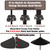 Pirateant 24 Inch Metal Squirrel Baffle,Adjustable Opening Size, for Up to 4x4 Wide Wooden Post,Squirrel Baffle for Bird Feeders Without Removing Bird Feeder Poles Or Shepherd's Hooks.Deep Black 1Pack