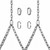 Heavy Duty Porch Swing Hanging Chain Kit, 2 Pack, Silver