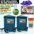 Chicken Waterer, Chick Water, Chicken Coop Accessories - 6 Gallon Capacity, 2-Pack 3 Gallon (26 pounds Total) (Prussian Blue, Large).