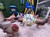 Chicken Waterer, Chick Water, Chicken Coop Accessories - 6 Gallon Capacity, 2-Pack 3 Gallon (26 pounds Total) (Prussian Blue, Large).