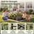 KIMAZO 32.5in (H) x 20ft (L) Tall Decorative Garden Fence - 14 Pack Garden Fencing, Rustproof Metal Wire Panel Border Animal Barrier for Dog, Flower Edging for Yard Landscape Patio Outdoor Decor