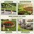 KIMAZO 32.5in (H) x 20ft (L) Tall Decorative Garden Fence - 14 Pack Garden Fencing, Rustproof Metal Wire Panel Border Animal Barrier for Dog, Flower Edging for Yard Landscape Patio Outdoor Decor