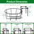 OYMVEKIK Hanging Railing Planter, Fit 1.5” to 4.5” Rail Fence Deck, 3 Pack