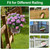 OYMVEKIK Hanging Railing Planter, Fit 1.5” to 4.5” Rail Fence Deck, 3 Pack