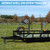 Fumingpal Trimmer Racks for Open Trailers - Weedeater Rack Lockable Weed Eater Racks for Open Trailer Landscape Truck Holder Lawn Equipment Accessories with 2 Locks
